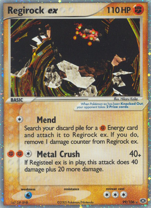 Regirock ex (99/106) [EX: Emerald] | L.A. Mood Comics and Games