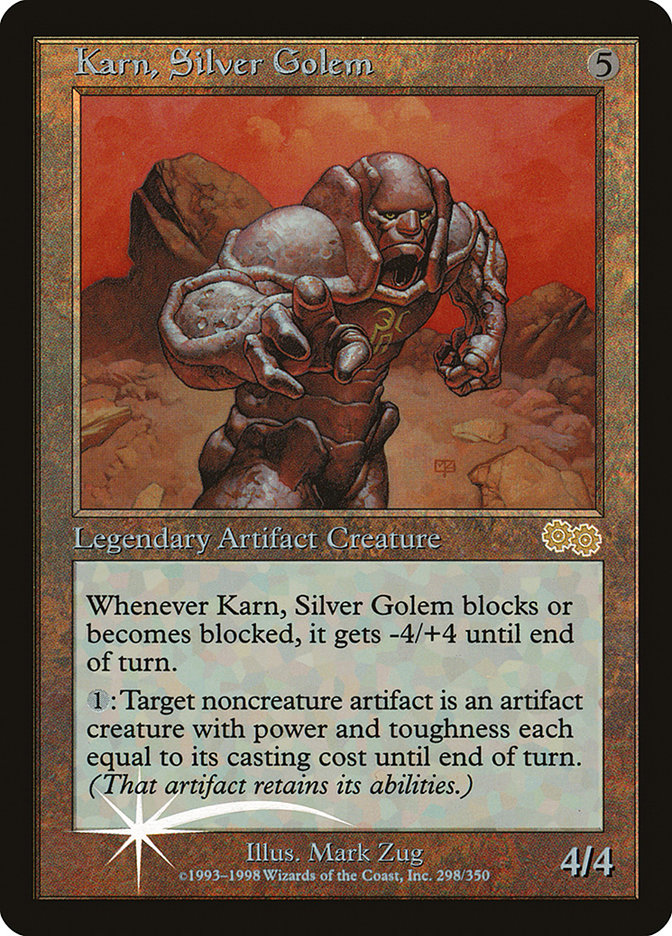 Karn, Silver Golem [Arena League 1999] | L.A. Mood Comics and Games