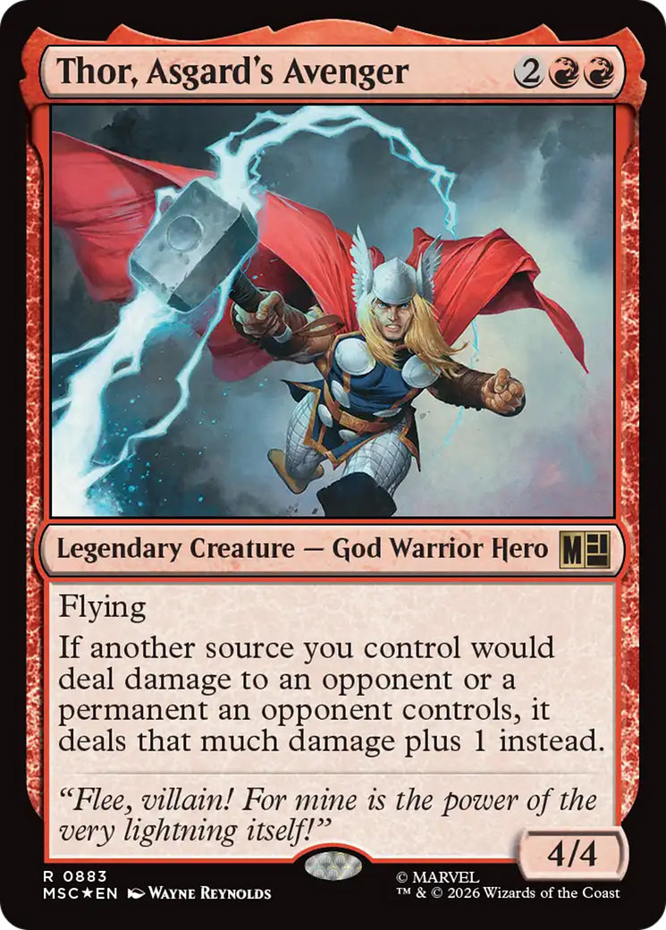 Thor, Asgard's Avenger (Surge Foil) [Marvel Super Heroes Commander] | L.A. Mood Comics and Games