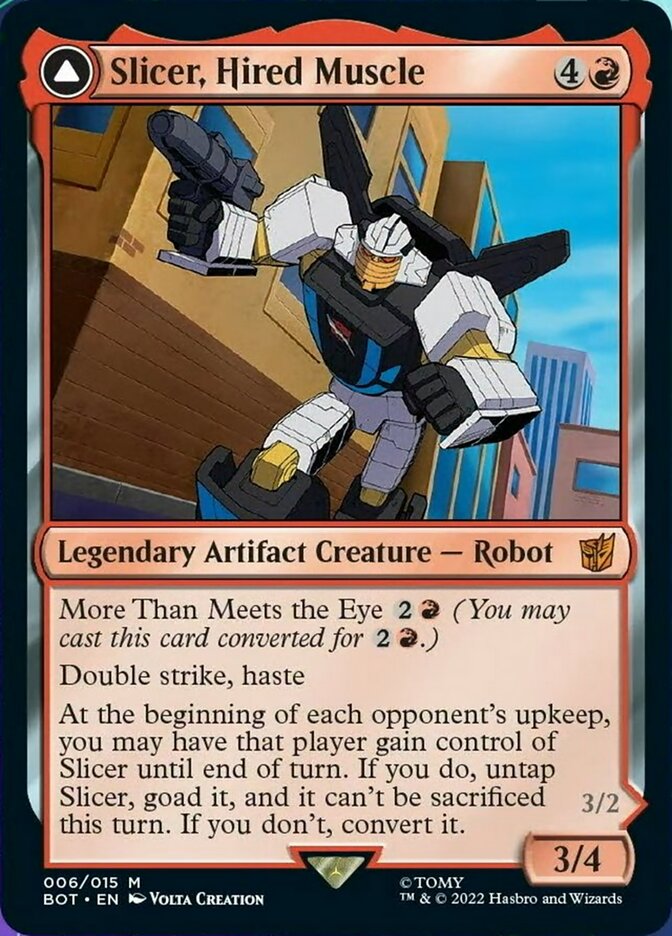 Slicer, Hired Muscle // Slicer, High-Speed Antagonist [Transformers] | L.A. Mood Comics and Games