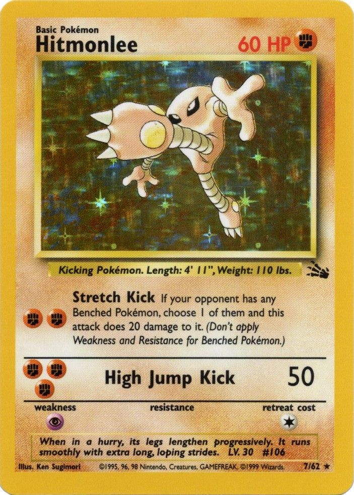 Hitmonlee (7/62) [Fossil Unlimited] | L.A. Mood Comics and Games