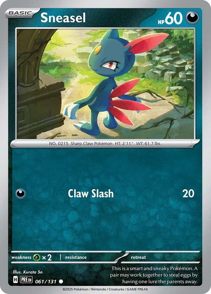 Sneasel (061/131) [Scarlet & Violet: Prismatic Evolutions] | L.A. Mood Comics and Games