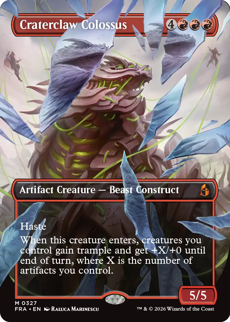 Craterclaw Colossus (Borderless) (0327) [Reality Fracture] | L.A. Mood Comics and Games