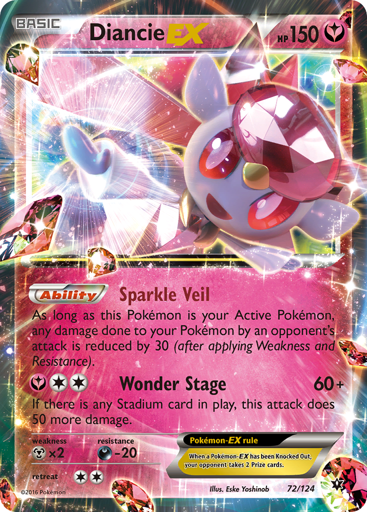 Diancie EX (72/124) [XY: Fates Collide] | L.A. Mood Comics and Games