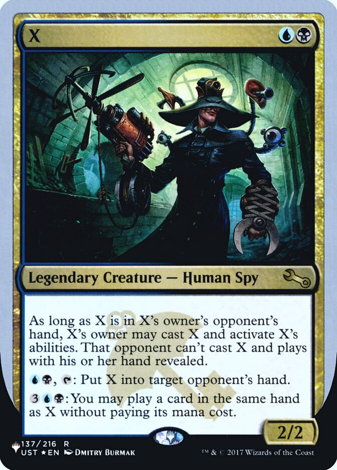 X (Unfinity Foil Edition) [The List] | L.A. Mood Comics and Games