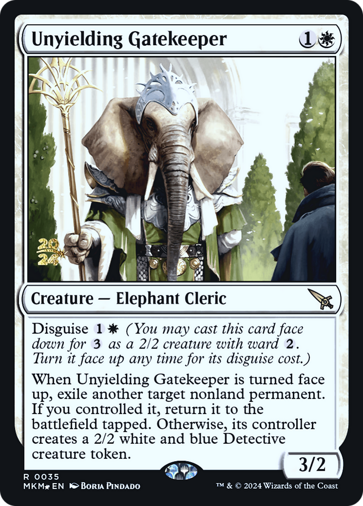 Unyielding Gatekeeper [Murders at Karlov Manor Prerelease Promos] | L.A. Mood Comics and Games