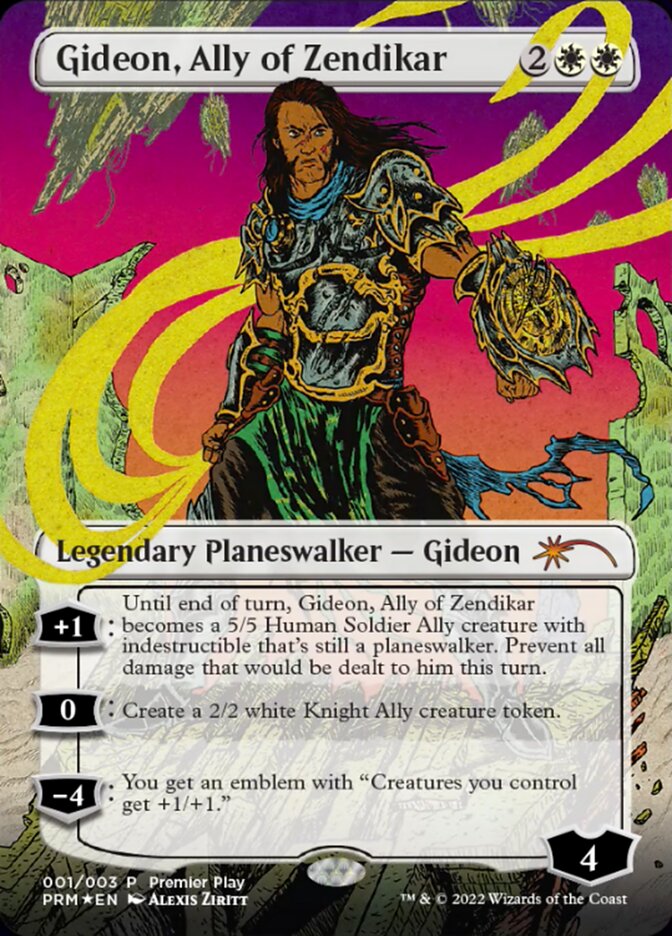 Gideon, Ally of Zendikar (Borderless) [Regional Championship Qualifiers 2022] | L.A. Mood Comics and Games