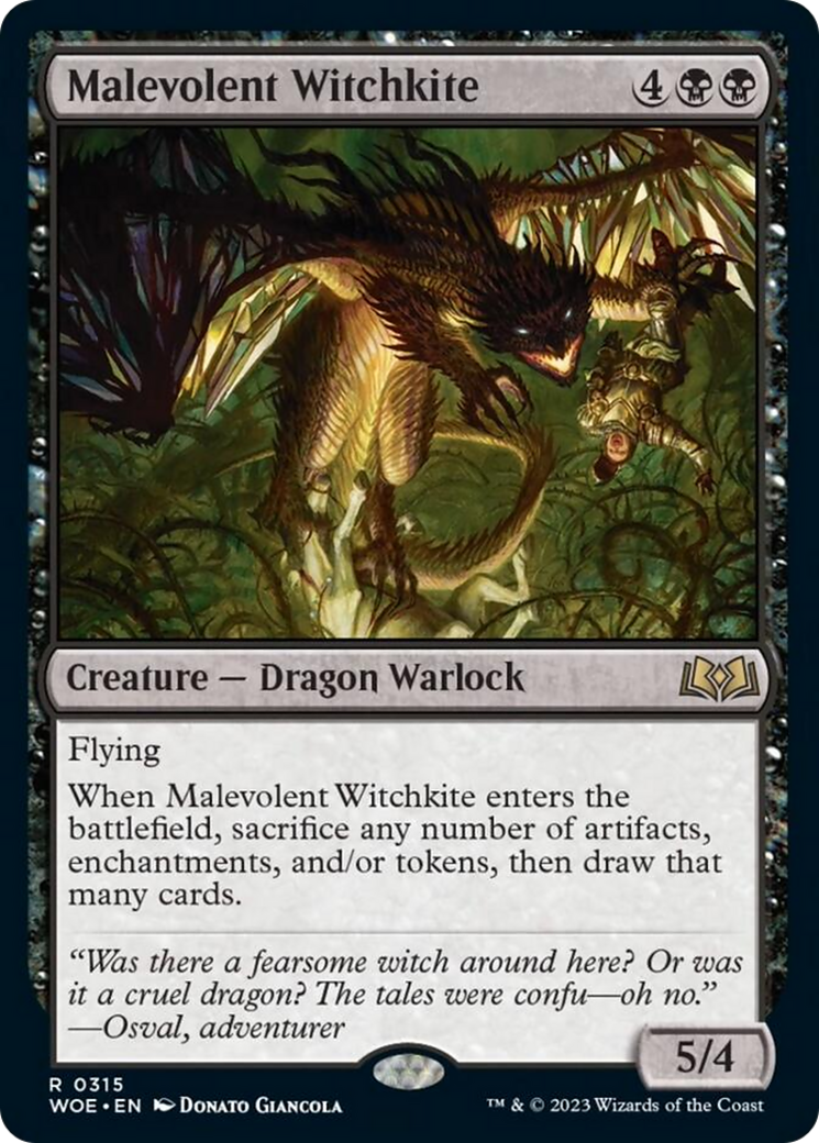 Malevolent Witchkite [Wilds of Eldraine] | L.A. Mood Comics and Games