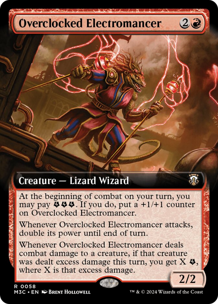 Overclocked Electromancer (Extended Art) [Modern Horizons 3 Commander] | L.A. Mood Comics and Games