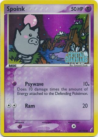 Spoink (62/100) (Stamped) [EX: Crystal Guardians] | L.A. Mood Comics and Games
