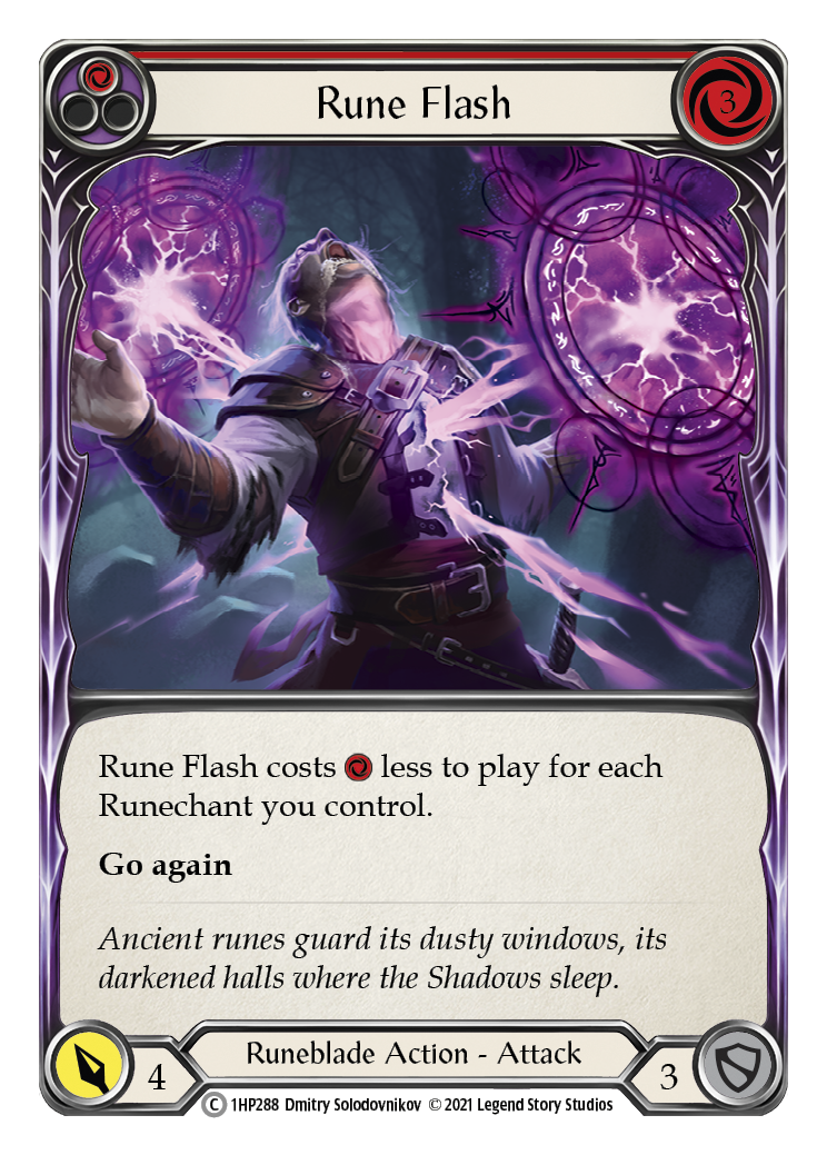 Rune Flash (Red) [1HP288] (History Pack 1) | L.A. Mood Comics and Games