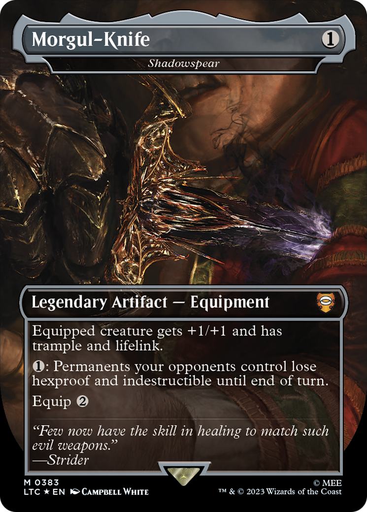 Morgul-Knife - Shadowspear (Surge Foil) [The Lord of the Rings: Tales of Middle-Earth Commander] | L.A. Mood Comics and Games