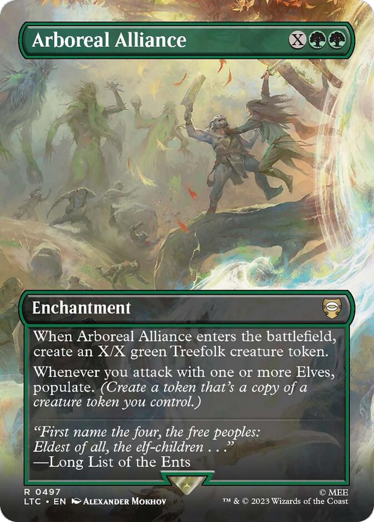 Arboreal Alliance (Borderless) [The Lord of the Rings: Tales of Middle-Earth Commander] | L.A. Mood Comics and Games