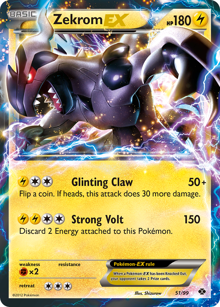 Zekrom EX (51/99) [Black & White: Next Destinies] | L.A. Mood Comics and Games