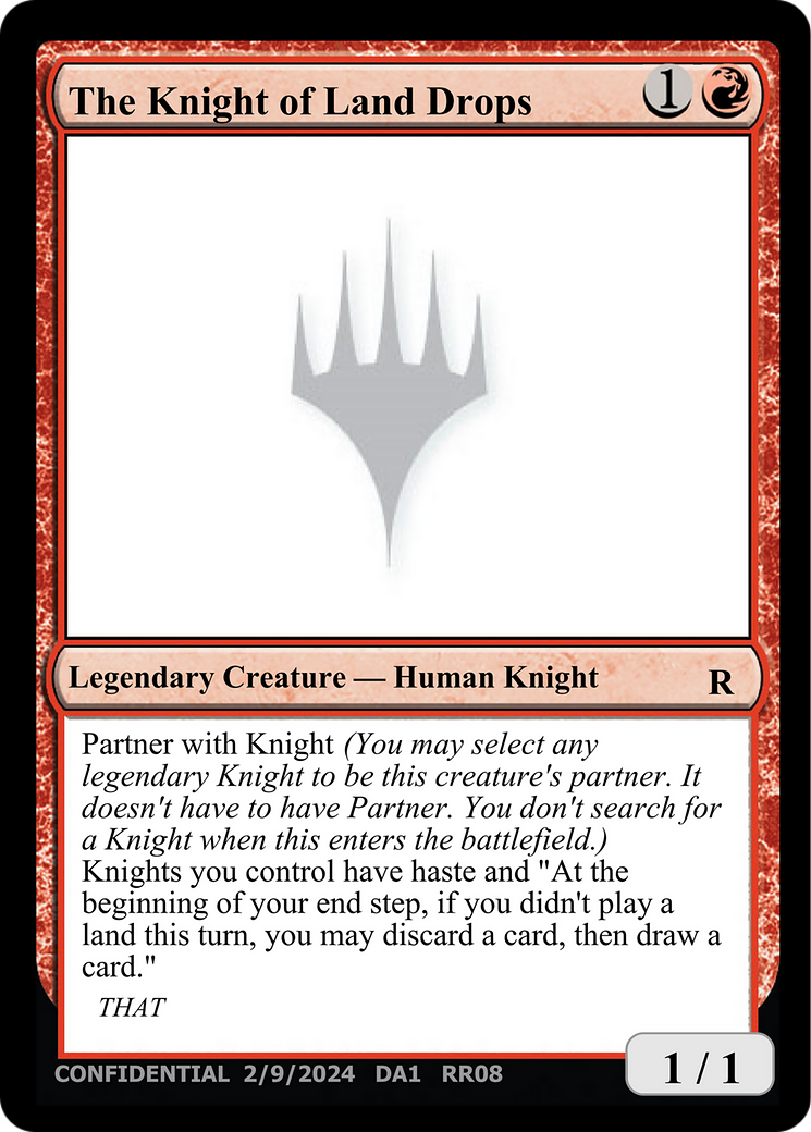 The Knight of Land Drops [Unknown Event] | L.A. Mood Comics and Games