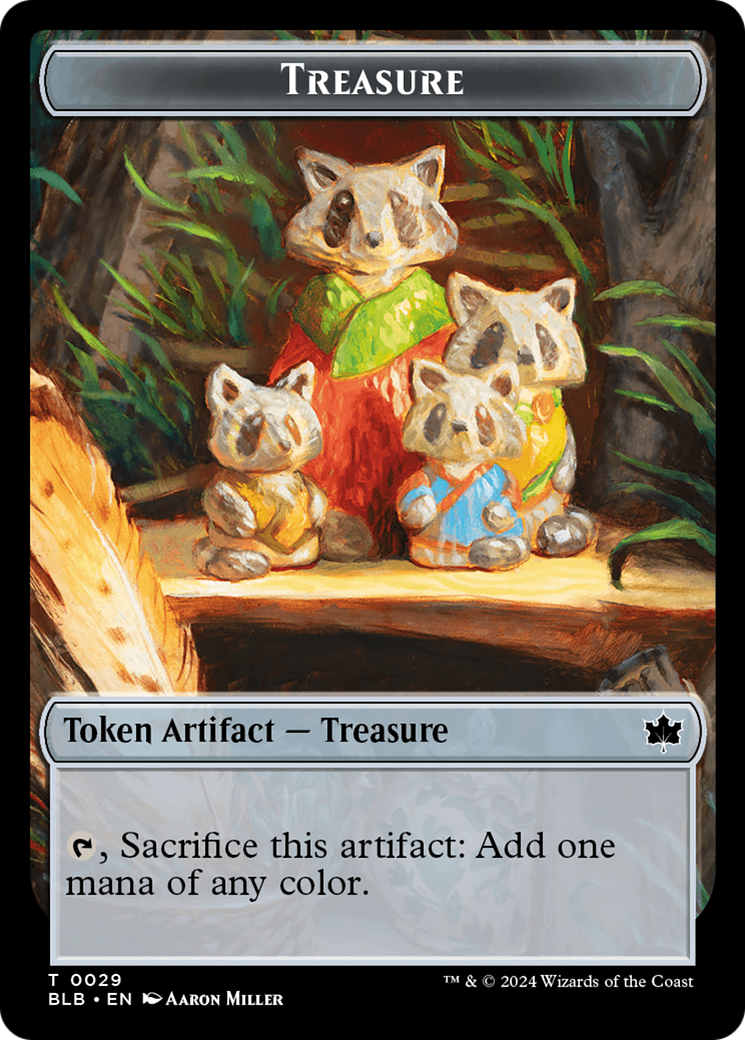 Rabbit // Treasure Double-Sided Token [Bloomburrow Tokens] | L.A. Mood Comics and Games