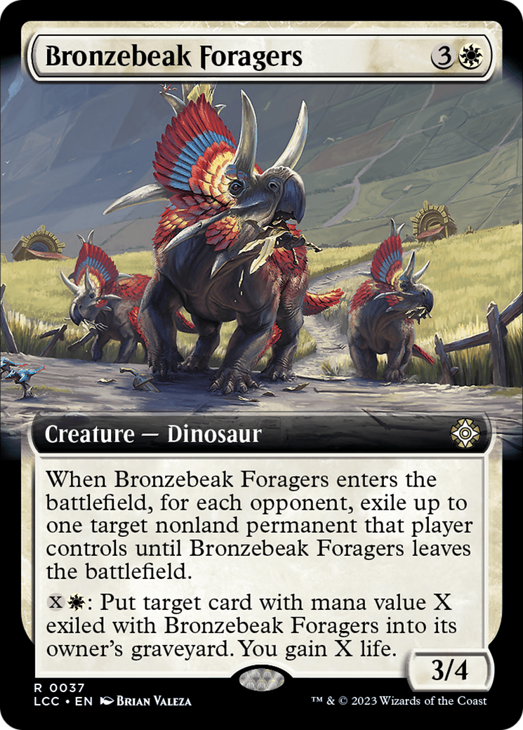 Bronzebeak Foragers (Extended Art) [The Lost Caverns of Ixalan Commander] | L.A. Mood Comics and Games