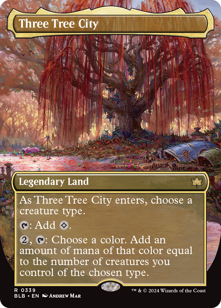 Three Tree City (Borderless) (0339) [Bloomburrow] | L.A. Mood Comics and Games