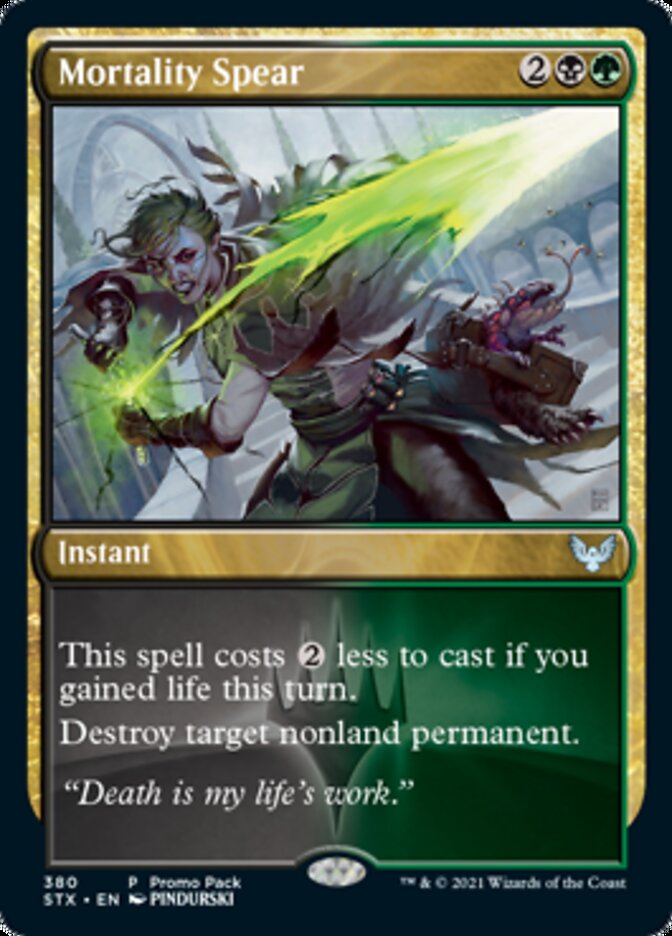 Mortality Spear (Promo Pack) [Strixhaven: School of Mages Promos] | L.A. Mood Comics and Games