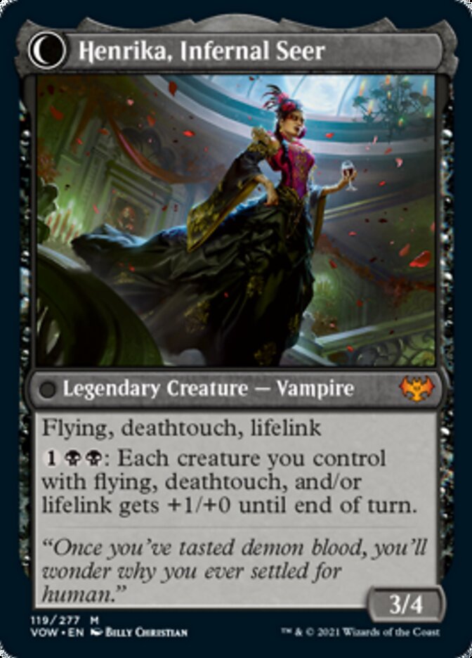 Henrika Domnathi // Henrika, Infernal Seer [Innistrad: Crimson Vow] | L.A. Mood Comics and Games