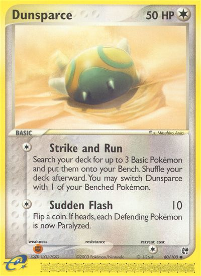 Dunsparce (60/100) [EX: Sandstorm] | L.A. Mood Comics and Games