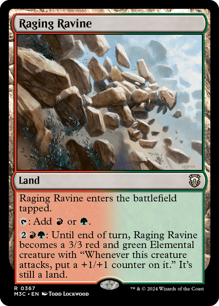 Raging Ravine (Ripple Foil) [Modern Horizons 3 Commander] | L.A. Mood Comics and Games