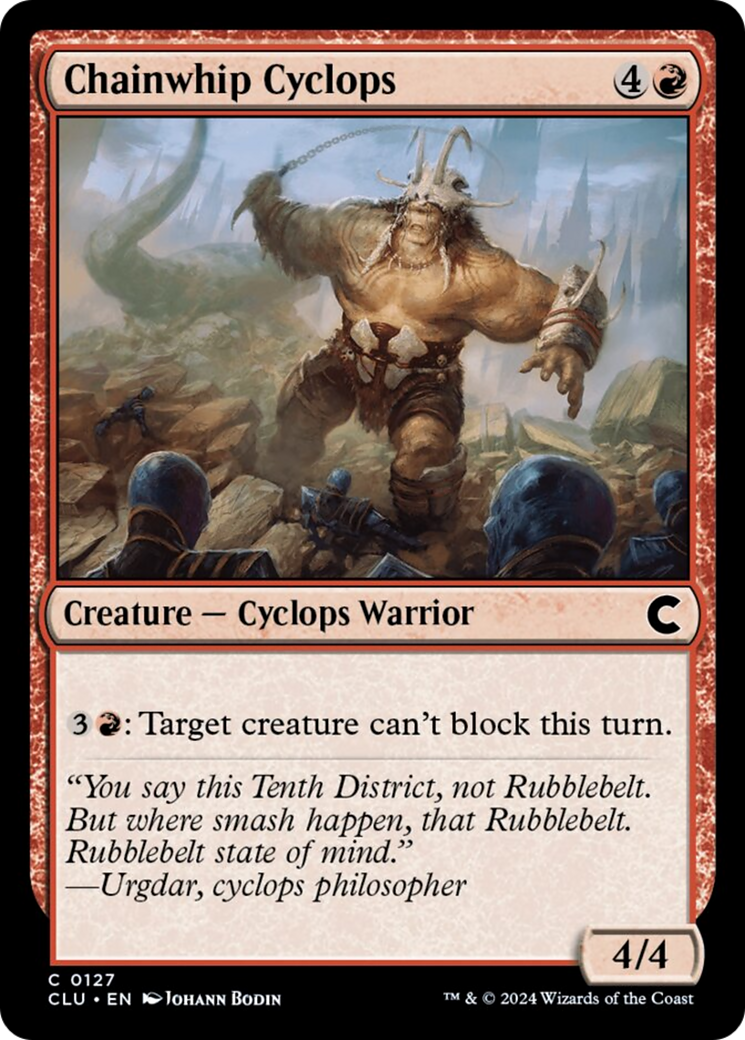 Chainwhip Cyclops [Ravnica: Clue Edition] | L.A. Mood Comics and Games