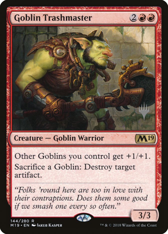 Goblin Trashmaster (Promo Pack) [Core Set 2019 Promos] | L.A. Mood Comics and Games
