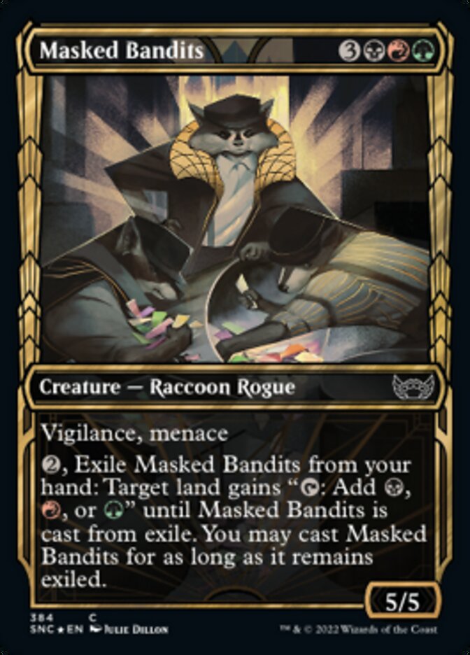 Masked Bandits (Showcase Golden Age Gilded Foil) [Streets of New Capenna] | L.A. Mood Comics and Games