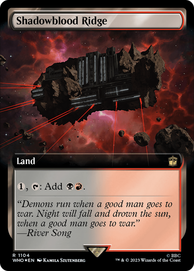 Shadowblood Ridge (Extended Art) (Surge Foil) [Doctor Who] | L.A. Mood Comics and Games