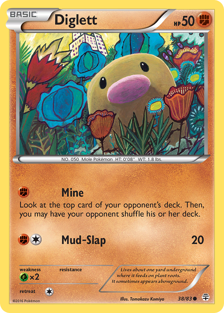 Diglett (38/83) [XY: Generations] | L.A. Mood Comics and Games