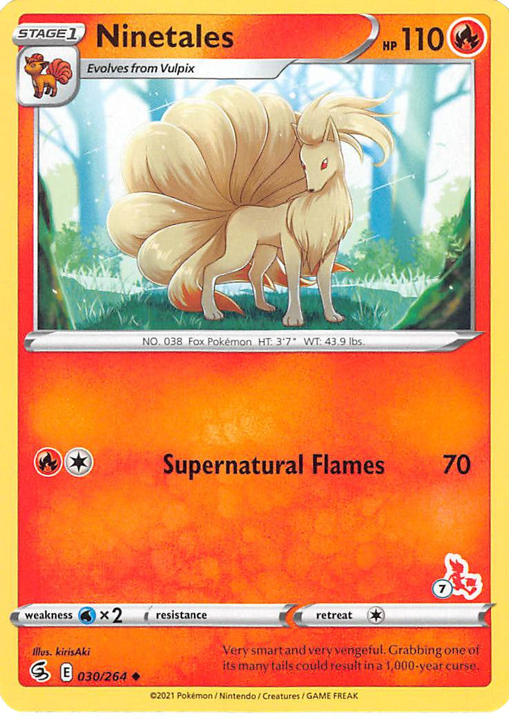 Ninetales (30/264) (Cinderace Stamp #7) [Battle Academy 2022] | L.A. Mood Comics and Games
