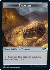 Treasure // Wurm (029) Double-Sided Token [Double Masters Tokens] | L.A. Mood Comics and Games