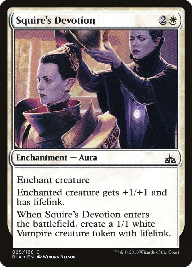 Squire's Devotion [Rivals of Ixalan] | L.A. Mood Comics and Games