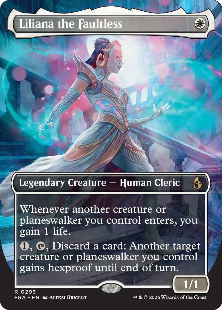 Liliana the Faultless (Borderless) [Reality Fracture] | L.A. Mood Comics and Games