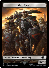 Orc Army (0019) // Food (0023) Double-Sided Token (Surge Foil) [The Lord of the Rings: Tales of Middle-Earth Tokens] | L.A. Mood Comics and Games