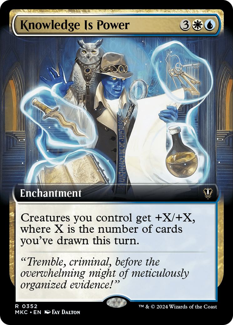 Knowledge is Power (Extended Art) [Murders at Karlov Manor Commander] | L.A. Mood Comics and Games