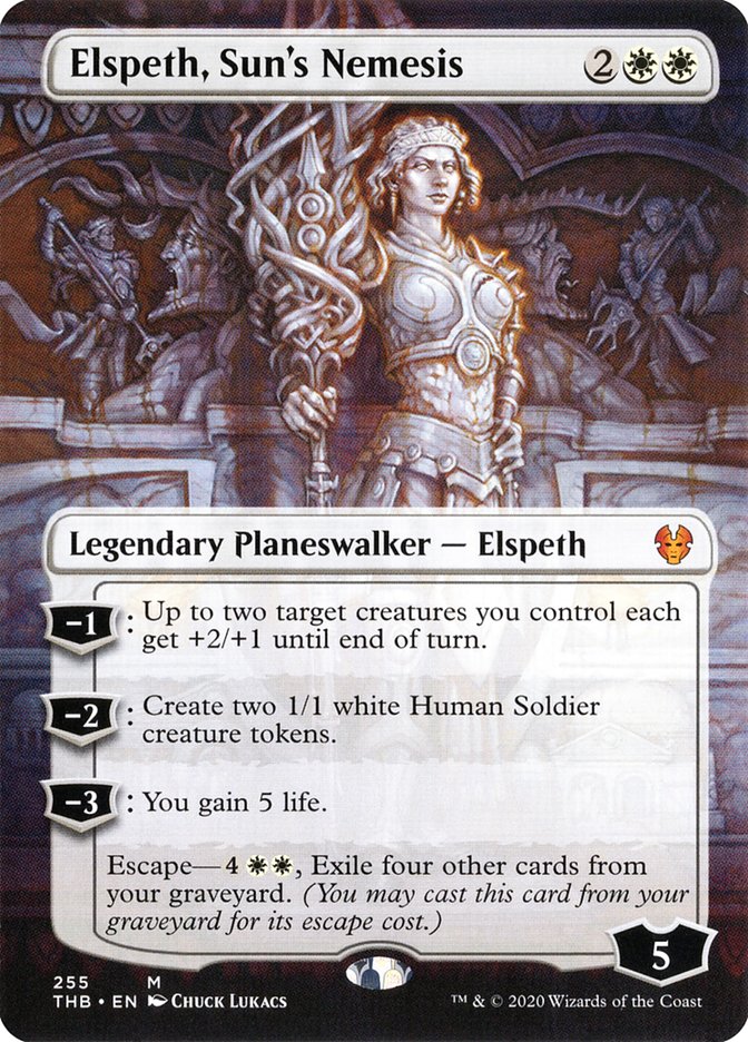 Elspeth, Sun's Nemesis (Borderless) [Theros Beyond Death] | L.A. Mood Comics and Games