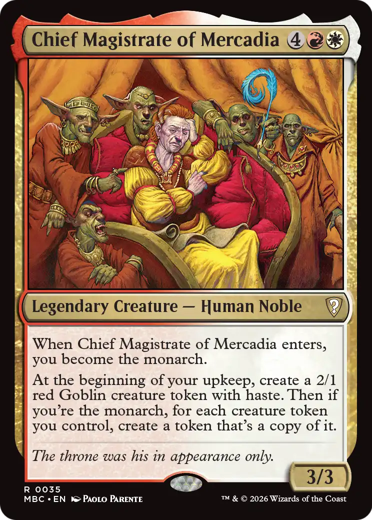 Chief Magistrate of Mercadia [Mystery Booster: Commander Edition] | L.A. Mood Comics and Games