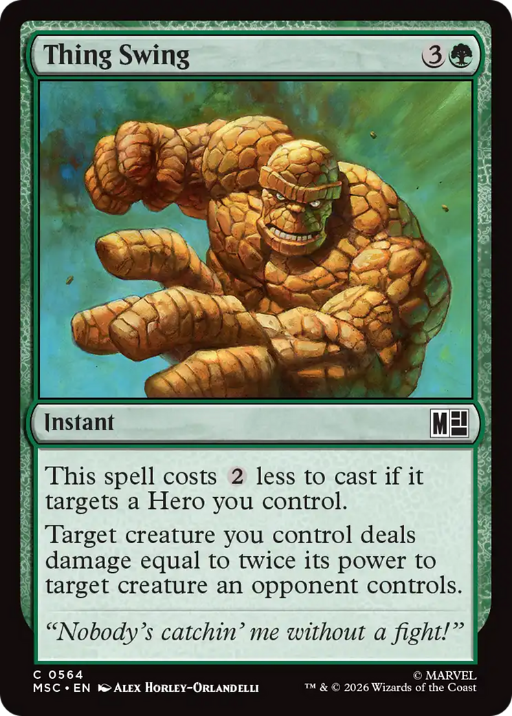 Thing Swing [Marvel Super Heroes Commander] | L.A. Mood Comics and Games