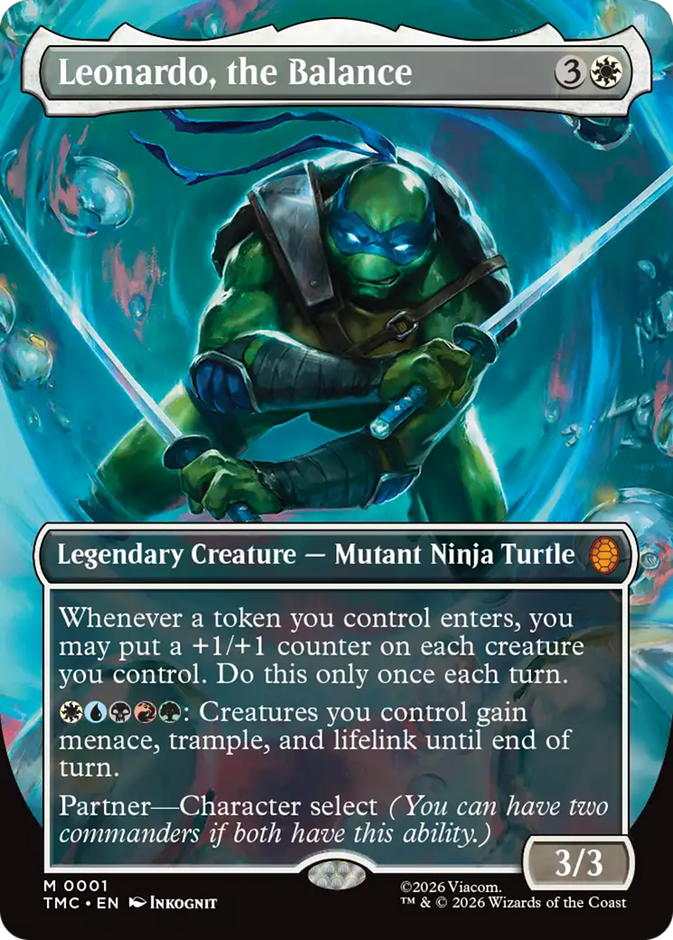 Leonardo, the Balance (Borderless) [Teenage Mutant Ninja Turtles Commander] | L.A. Mood Comics and Games