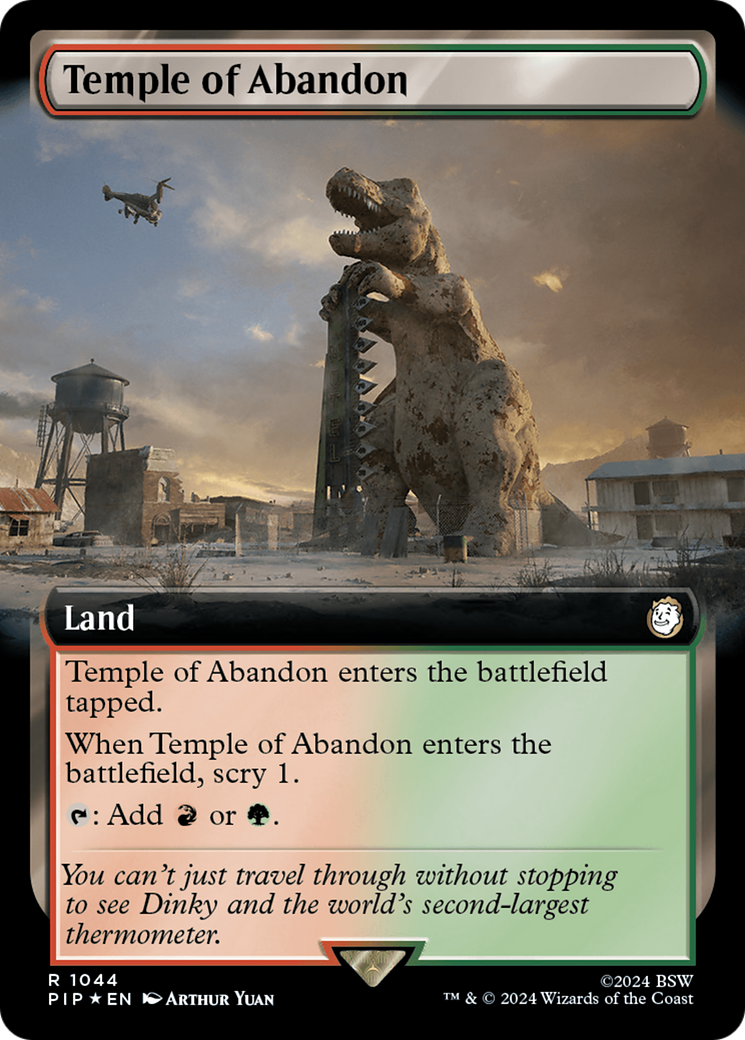 Temple of Abandon (Extended Art) (Surge Foil) [Fallout] | L.A. Mood Comics and Games