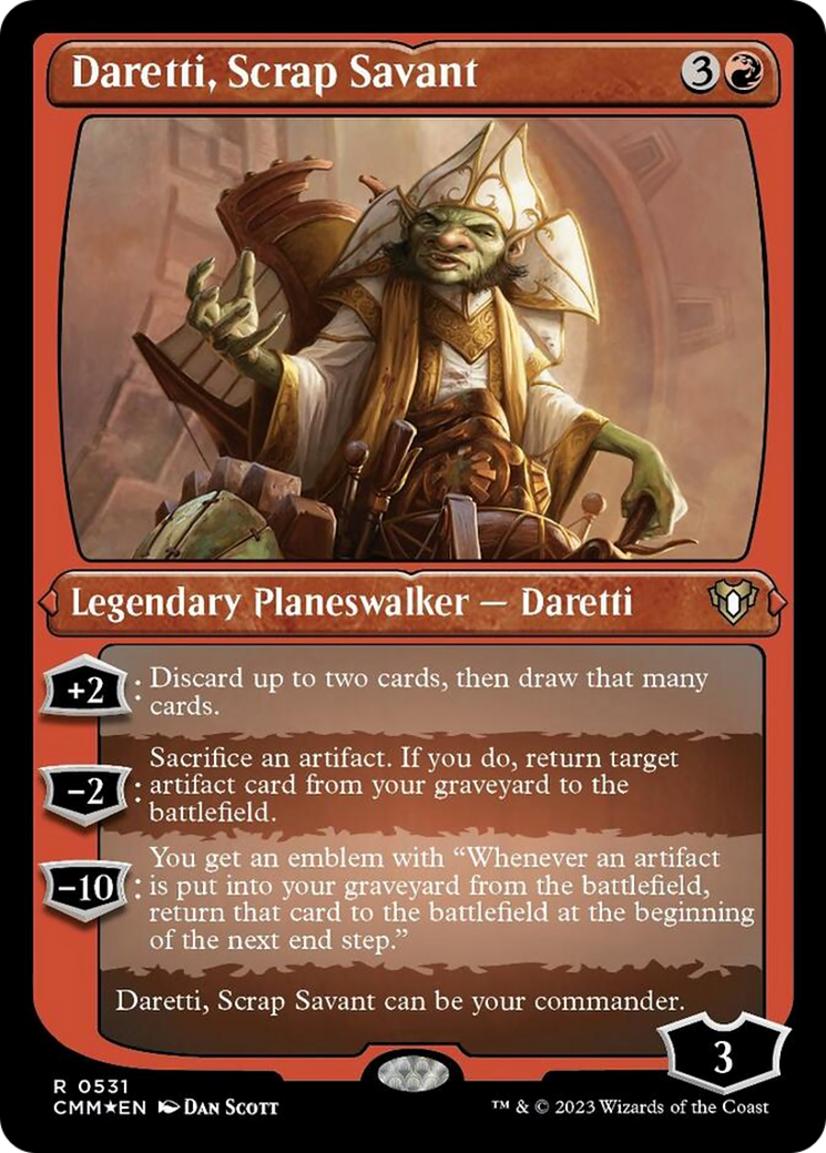 Daretti, Scrap Savant (Foil Etched) [Commander Masters] | L.A. Mood Comics and Games