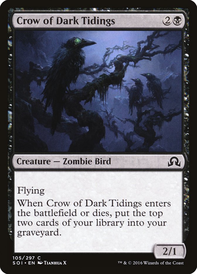 Crow of Dark Tidings [Shadows over Innistrad] | L.A. Mood Comics and Games
