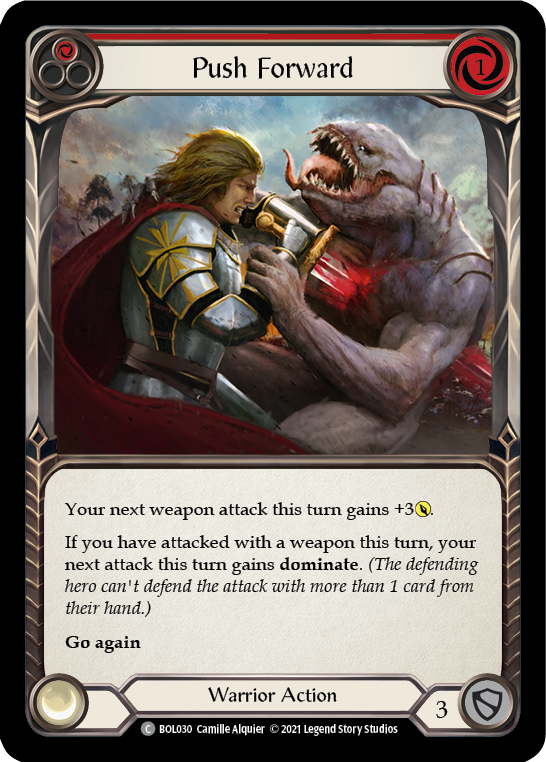 Push Forward (Red) [BOL030] (Monarch Boltyn Blitz Deck) | L.A. Mood Comics and Games