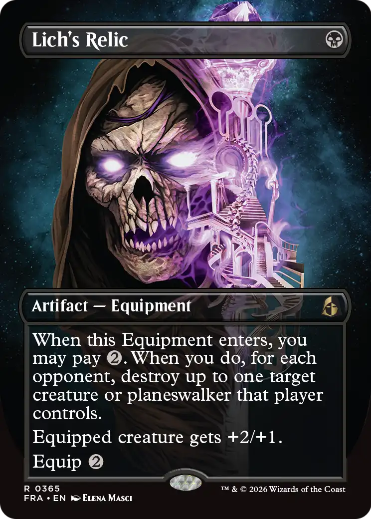 Lich's Relic (Borderless) [Reality Fracture] | L.A. Mood Comics and Games