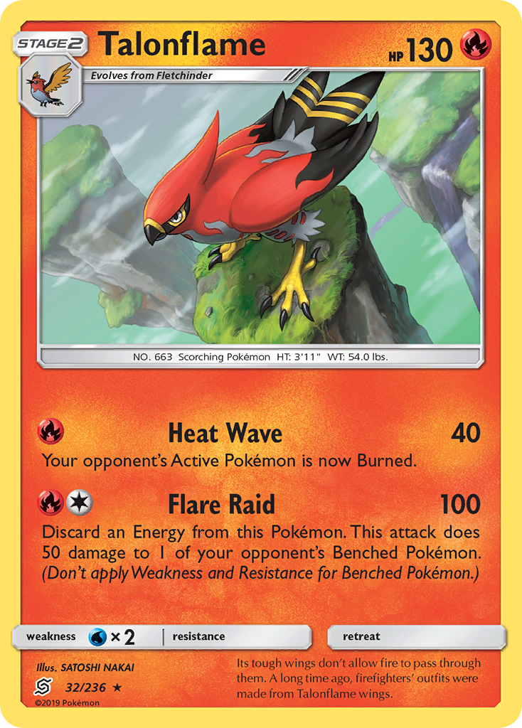 Talonflame (32/236) [Sun & Moon: Unified Minds] | L.A. Mood Comics and Games