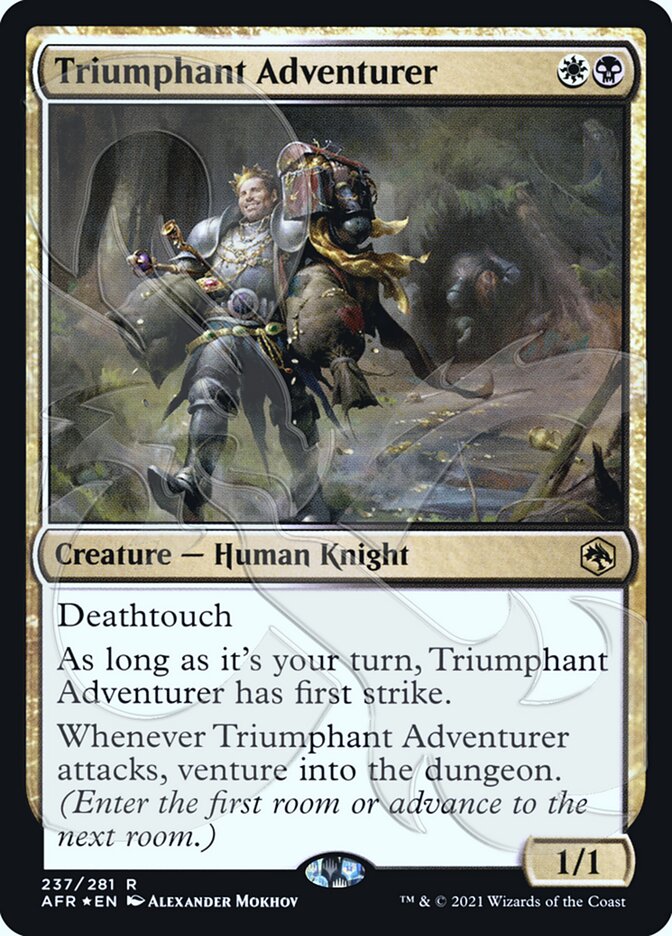 Triumphant Adventurer (Ampersand Promo) [Dungeons & Dragons: Adventures in the Forgotten Realms Promos] | L.A. Mood Comics and Games