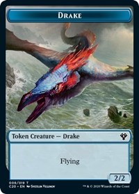 Drake // Goblin Warrior Double-Sided Token [Commander 2020 Tokens] | L.A. Mood Comics and Games