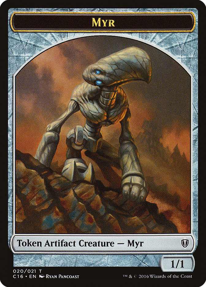 Myr // Bird (002) Double-Sided Token [Commander 2016 Tokens] | L.A. Mood Comics and Games